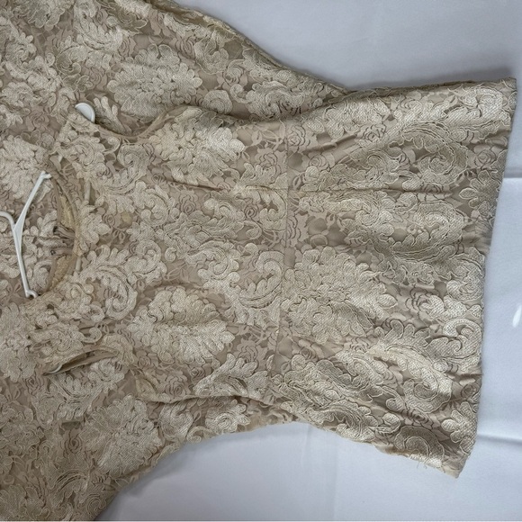 MARINA Lace Prom Dress in Cream - Picture 3 of 7